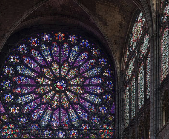 stained glass in a church